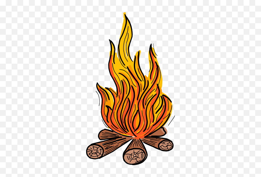 Campfire Clipart - Clipartworld Vertical Emoji,Bonfire Clipart