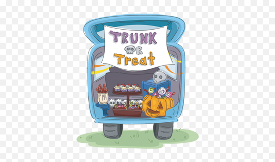 Trunk Or Treat - Transparent Trunk Or Treat Clip Art Emoji,Trunk Or Treat Clipart
