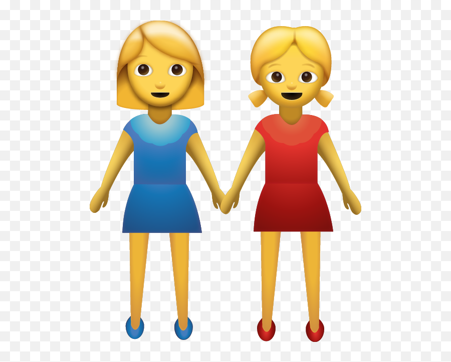 Download Ios Emojis - Girls Emoji Png,Lesbian Clipart
