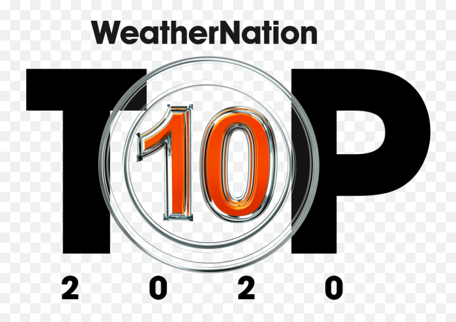 Top 10 Weather Events Of 2020 - Dot Emoji,Weather Logo