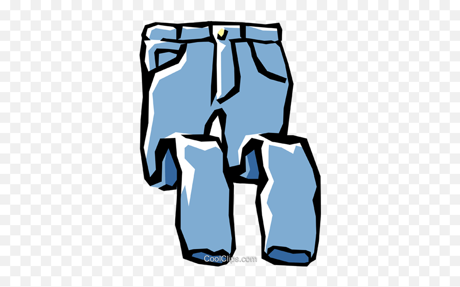 Jeans Royalty Free Vector Clip Art - Vertical Emoji,Jeans Clipart