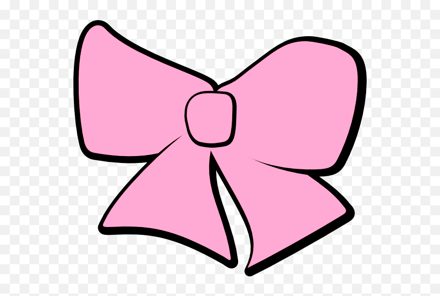 Pink Small Bow Clipart Free Image - Hair Bow Cartoon Transparent Emoji,Bow Clipart