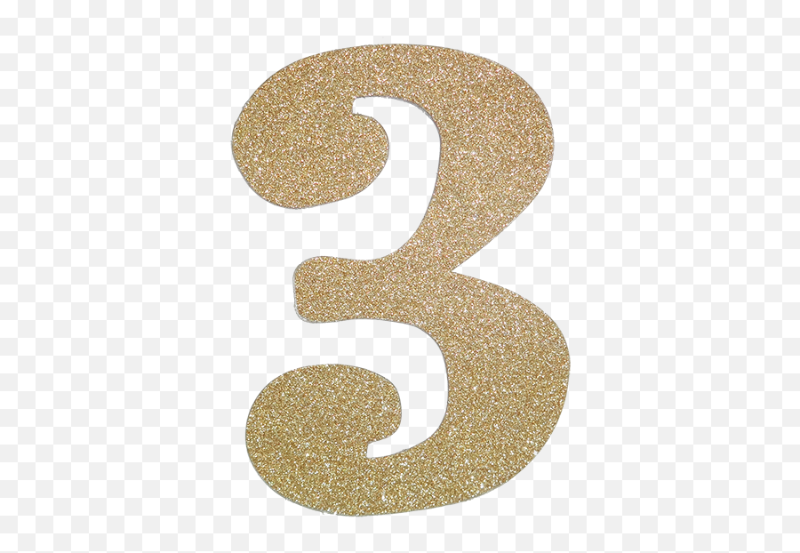 Glitter Number Png Transparent Picture Png Mart - Number Glitter 3 Png Emoji,Number 3 Png