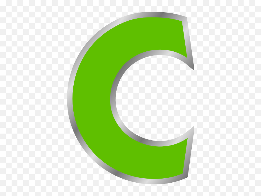 C Green Clip Art At Clker - Green Letter C Clipart Emoji,C Clipart