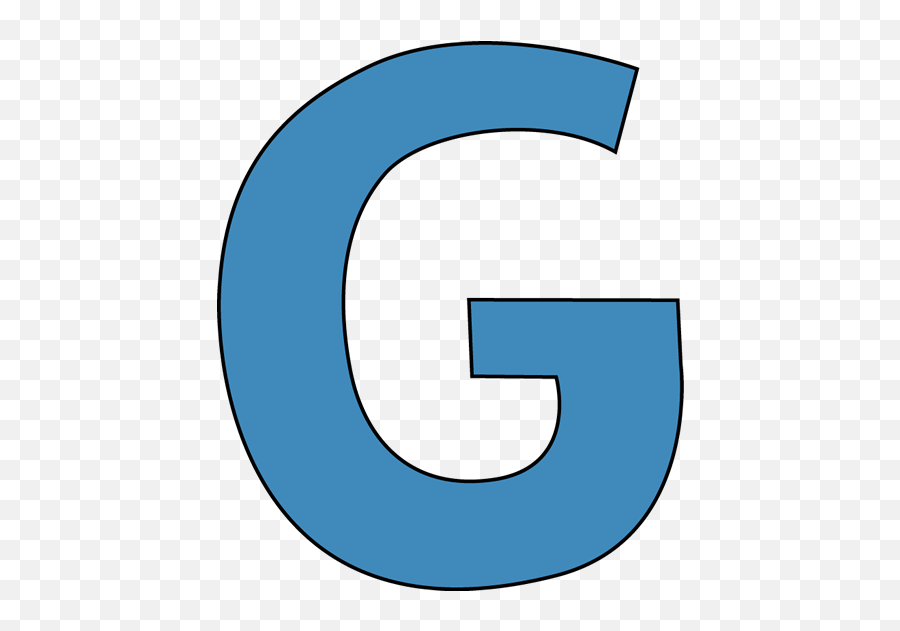 Blue Alphabet Letter G Clip Art - Blue Alphabet Letter G Image Emoji,Blue Crayon Clipart