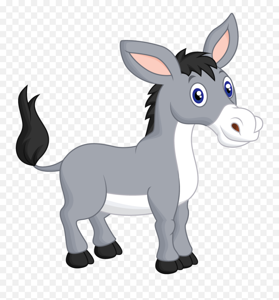 Farm Animals Vector Png Image With No - Farm Animal Donkey Clipart Emoji,Farm Animals Clipart