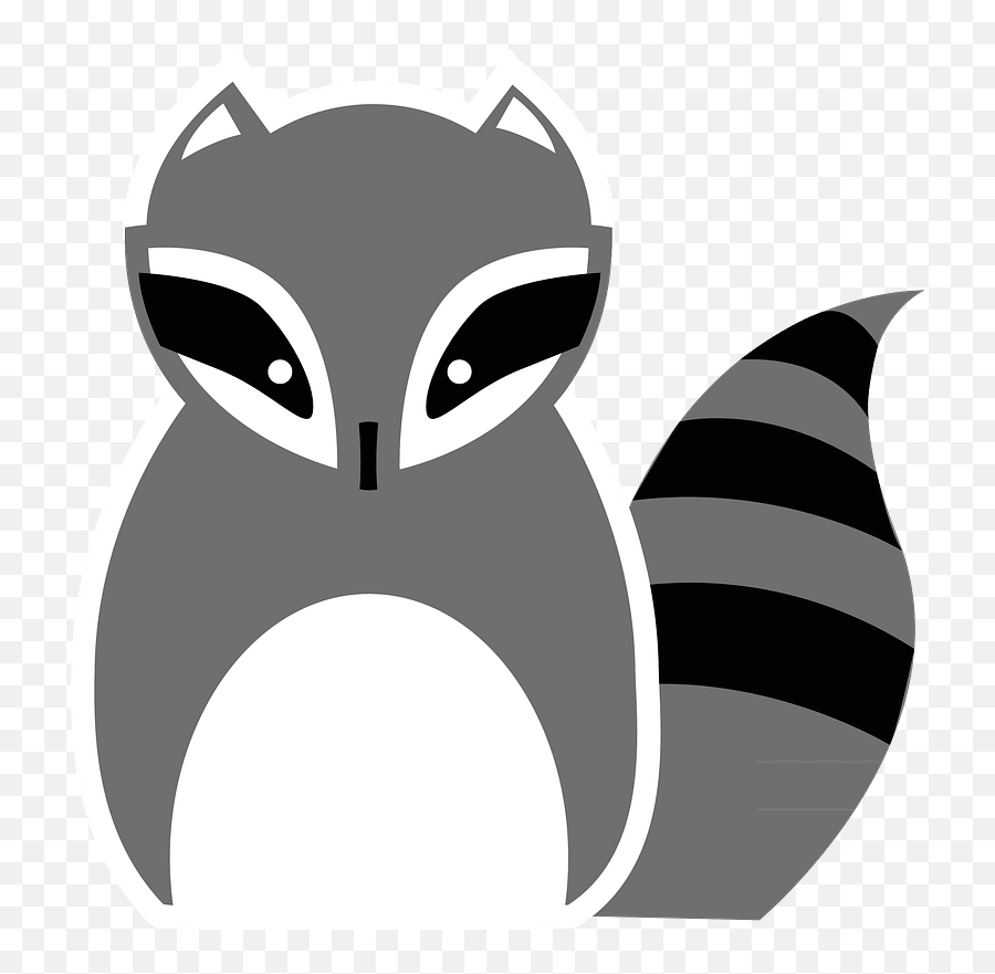 Raccoon Clipart - Dot Emoji,Raccoon Clipart