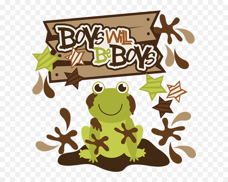 Boys Will Be Boys Svg Scrapbook Collection Cute Svg Files Emoji,Bullfrog Clipart
