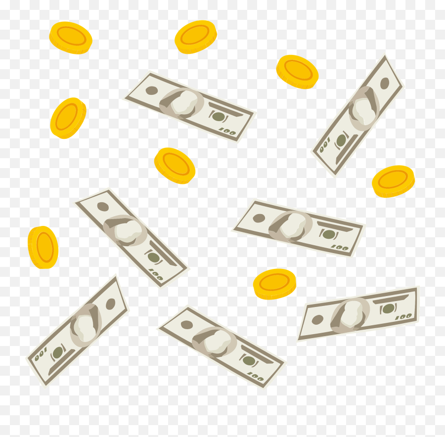 Money Bills And Coins Clipart Free Download Transparent Emoji,Coins Clipart