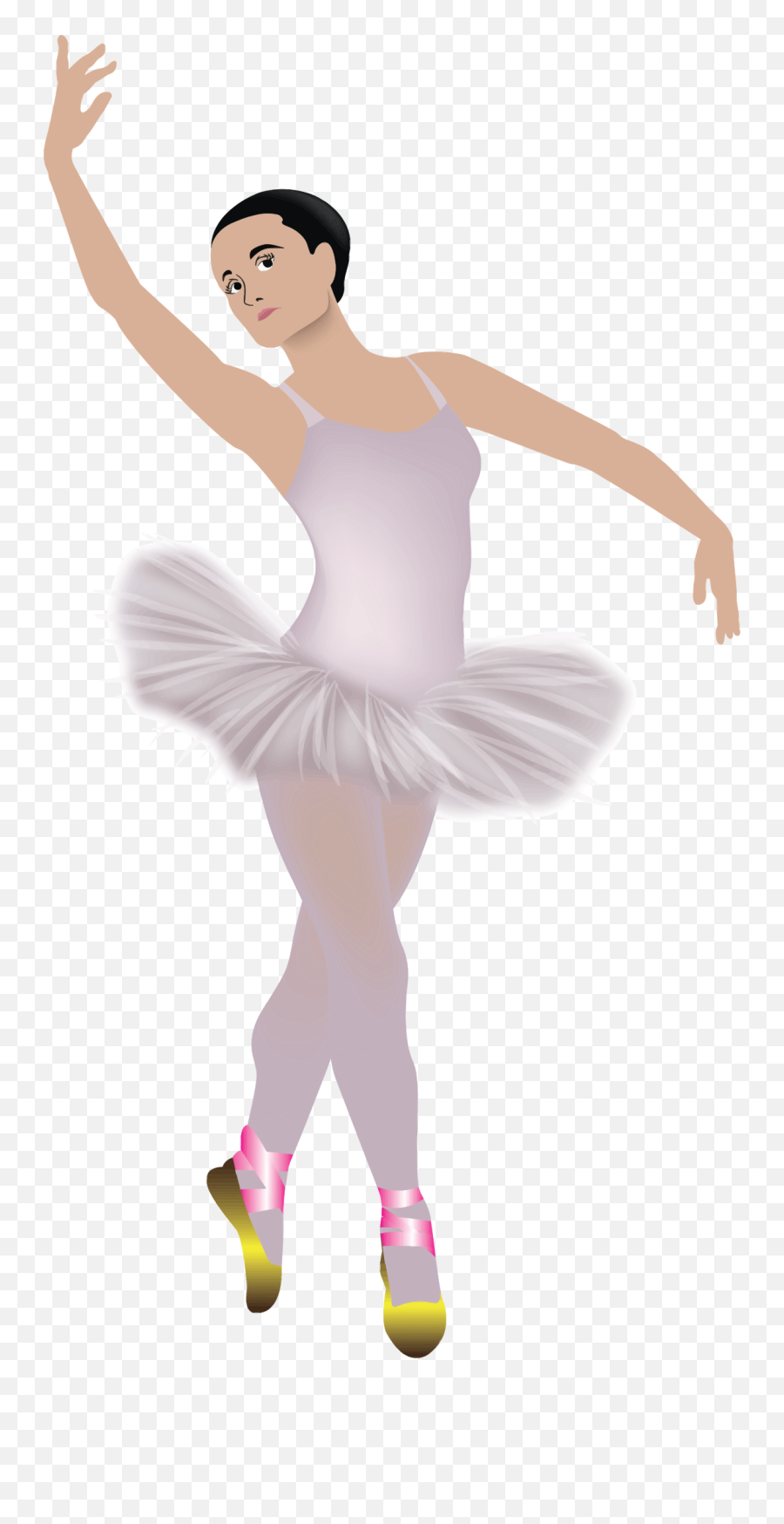 Pink Tutu Wearing Ballerina Clipart - Gambar Ballet Seni Tari Animasi Emoji,Ballerina Clipart