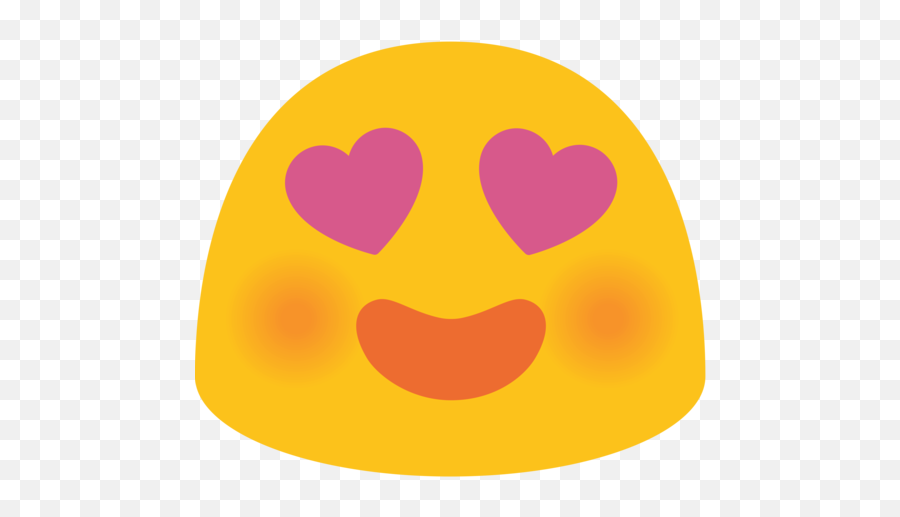 Smiling Face With Heart - Blob Emoji Heart Eyes,Heart Eyes Emoji Png