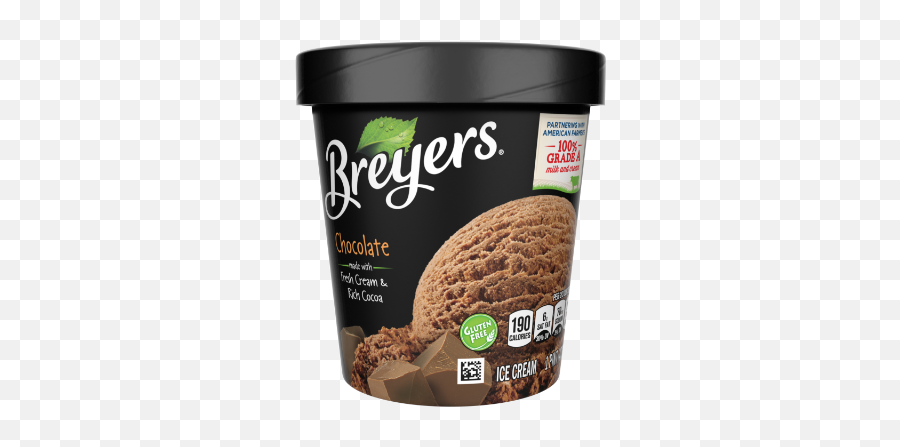 Chocolate Ice Cream Breyers - Breyers Chocolate Ice Cream Emoji,Ice Cream Transparent