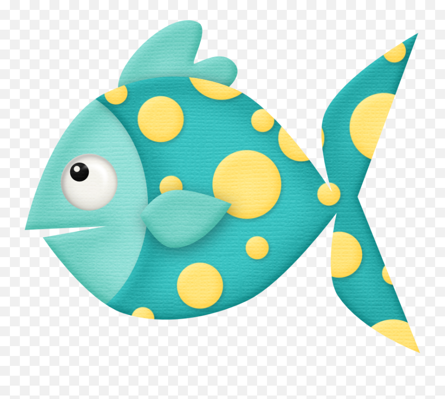 Fish Art Cartoon Sea Animals Fish Quilt - Teal Fish Clipart Emoji,Ocean Clipart