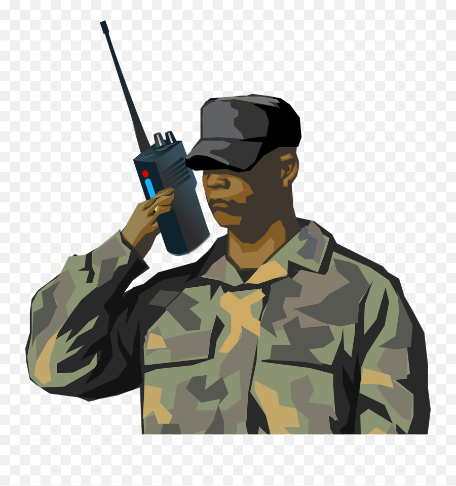 Two - Army Man Png Cartoon Emoji,Ham Radio Clipart