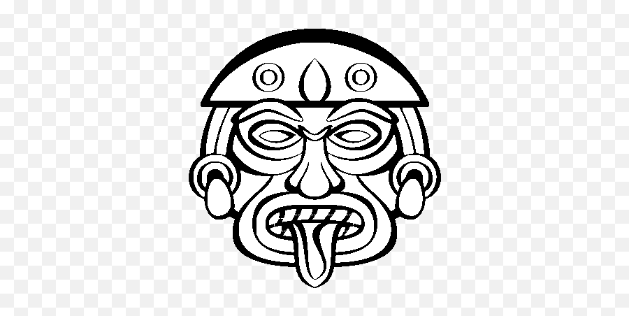 Aztec - Aztec Masks Easy To Draw Png Download Original African Mask Easy Draw Emoji,Drawing Png