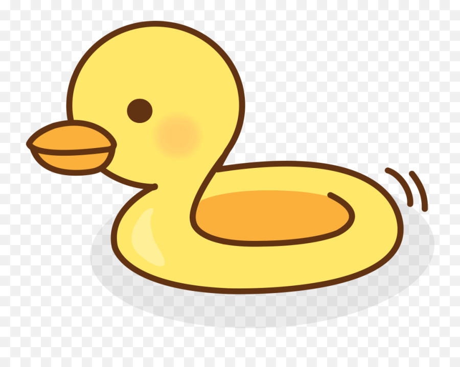 Duck Cartoon Clip Art - Rubber Duck Cartoon Png Full Size Cute Transparent Background Duck Cartoon Png Emoji,Rubber Ducky Clipart