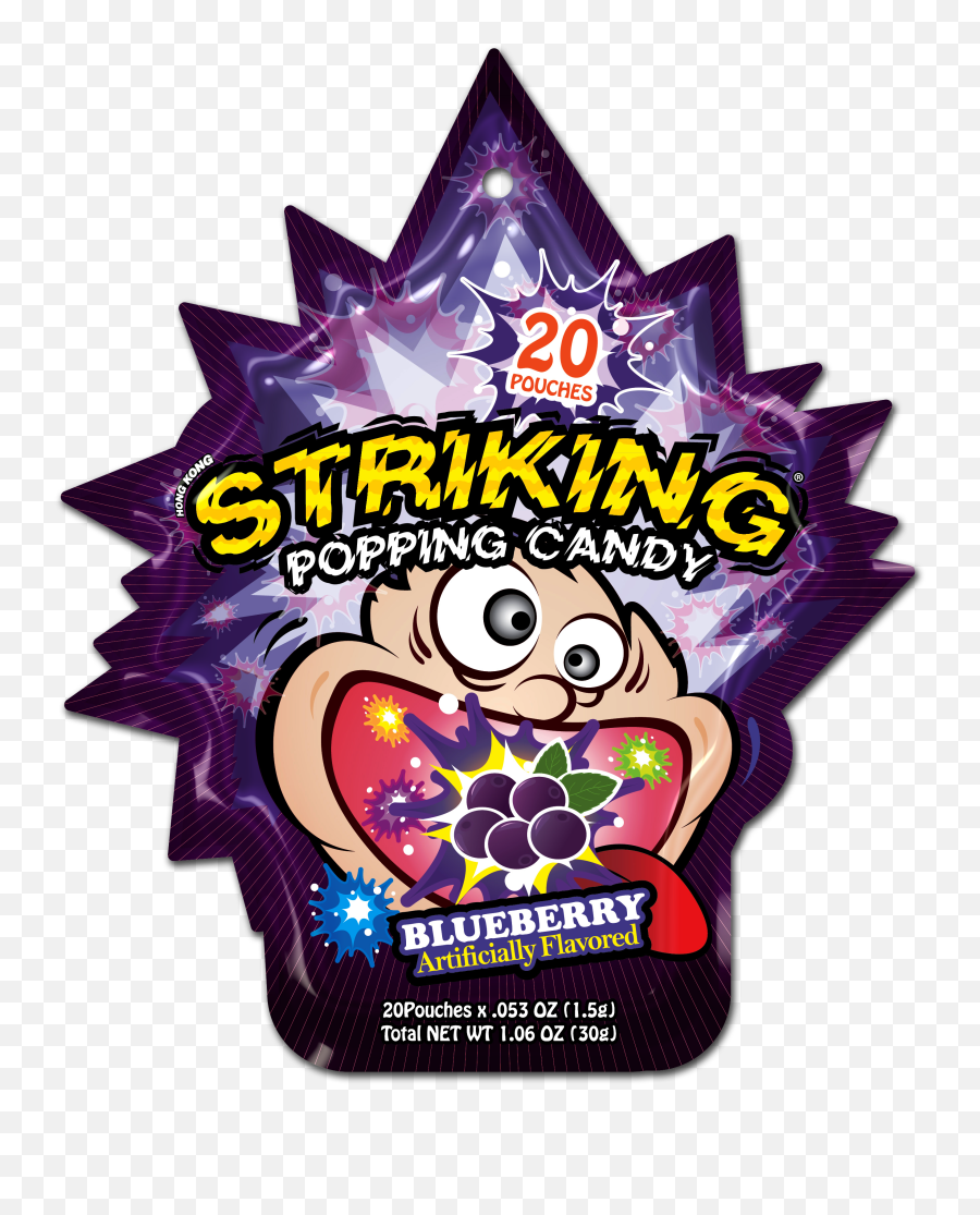 Hong Kong U2013 Striking Striking Popping Candy U2013 Blueberry - Striking Popping Candy Watermelon Emoji,Popping Logo