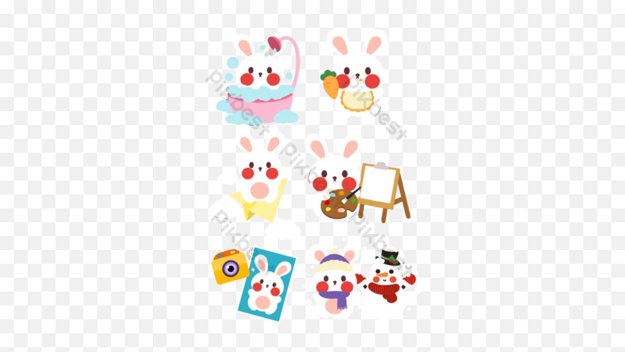 Little White Rabbit Templates Free Psd U0026 Png Vector - Soft Emoji,White Rabbit Png