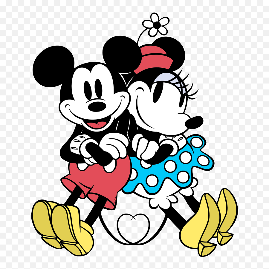 Classic Mickey And Minnie Mouse - Minnie Mouse Simple Fabric Emoji,Mickey And Minnie Clipart
