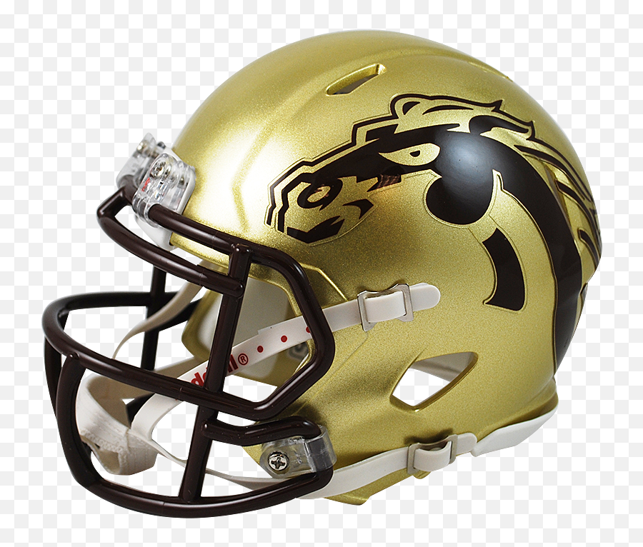 Western Michigan Broncos Alternate Riddell Mini Speed Helmet - Western Michigan Football Helmet Emoji,Western Michigan University Logo