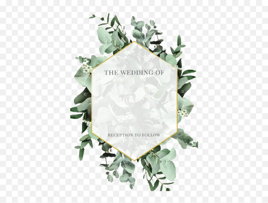 Eucalyptus And Greenery Watercolor Wedding Invitation Emoji,Watercolor Greenery Png