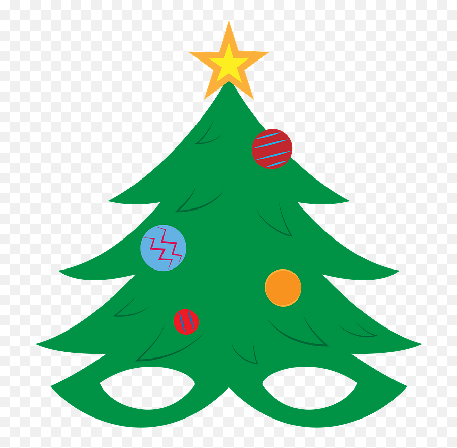 Christmas Tree Mask Clipart Free Download Transparent Png Emoji,Christmas Trees Clipart Free