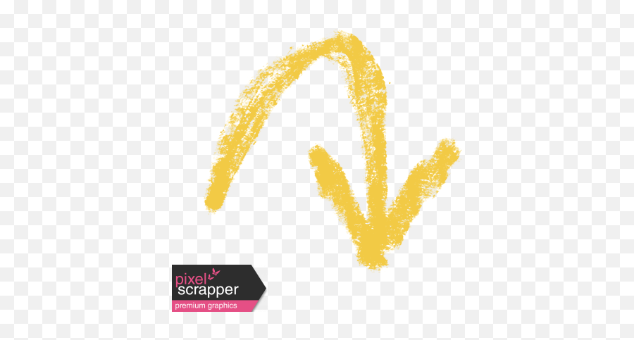 Xy - Marker Doodles Yellow Arrow 5 Graphic By Melo Vrijhof Emoji,Hand Drawn Arrow Png
