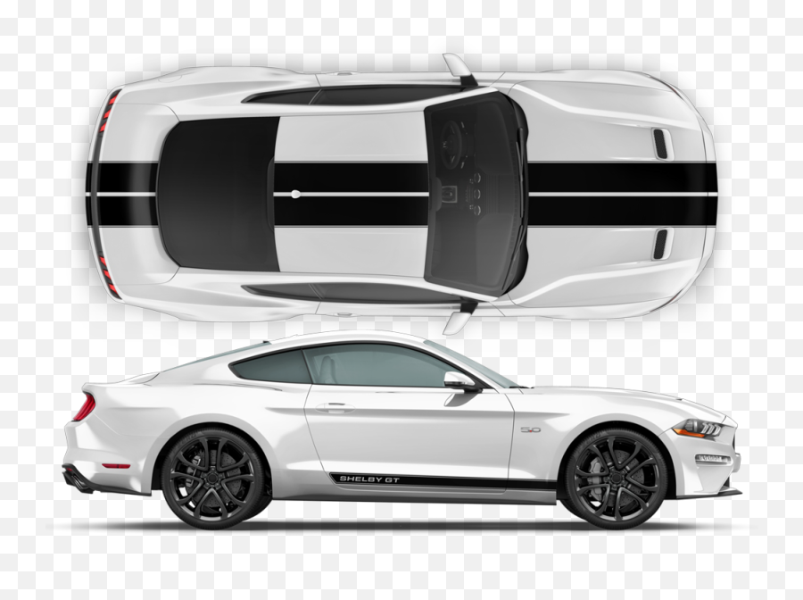 Shelby Gt Racing Stripes Set For Mustang 2015 - 2018 Emoji,Shelby Mustang Logo