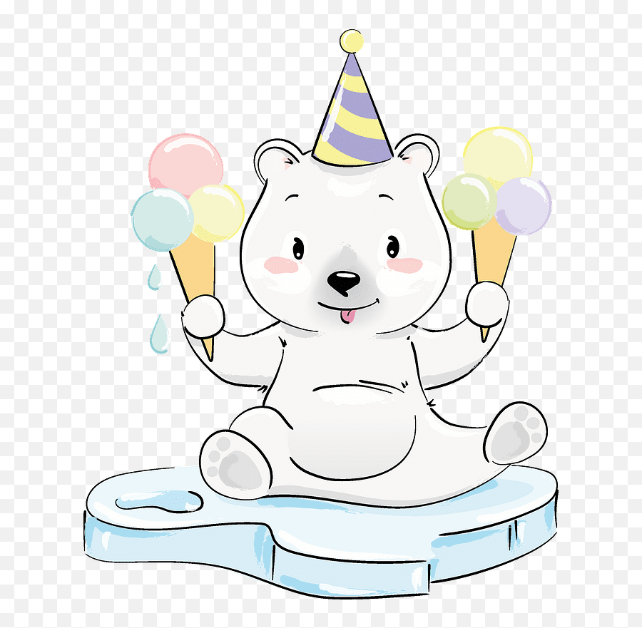 Polar Bear Clipart Transparent Background 8 - Clipart World Emoji,Party Transparent Background