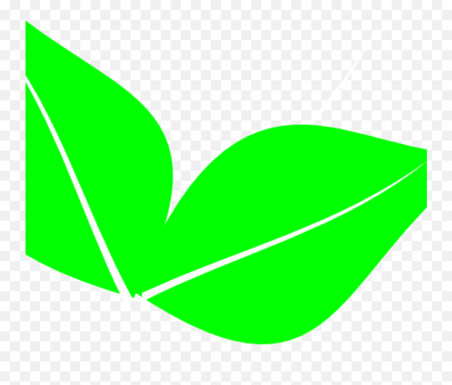 Green Leaf Clipart Green Leaf Clipart - Horizontal Emoji,Leaf Clipart
