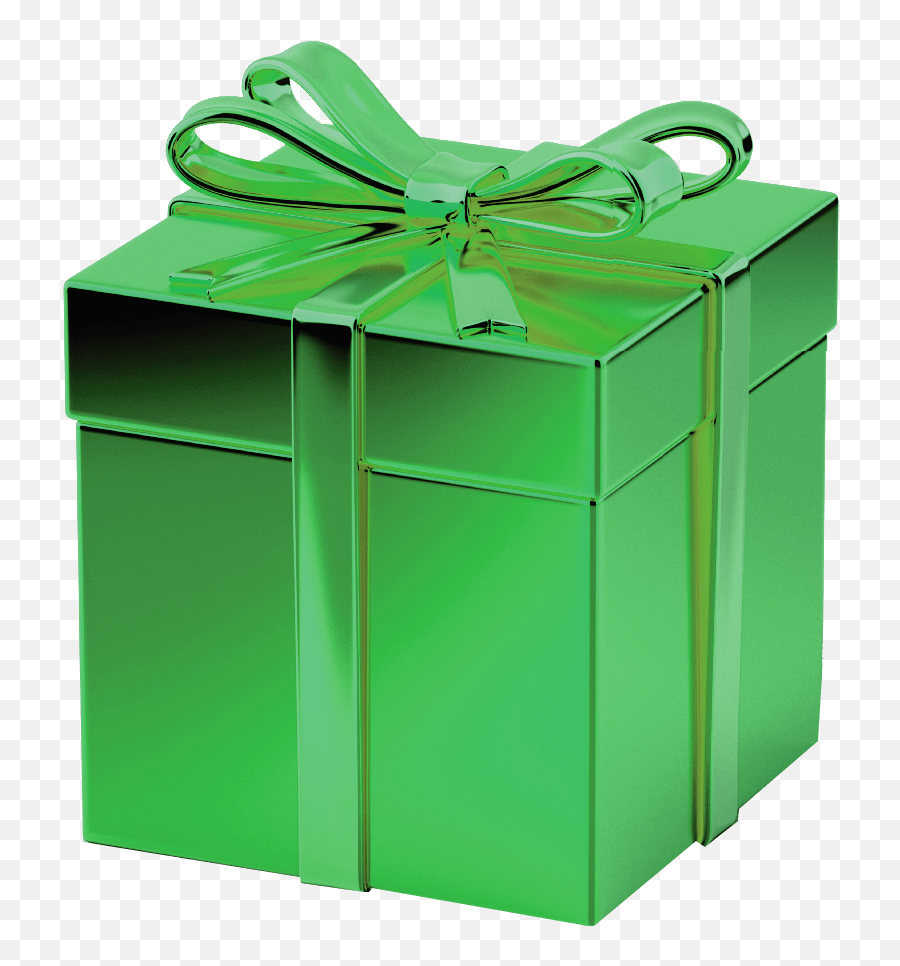 Green Gift Box Transparent Background Image Full Size Png Emoji,Gift Transparent Background