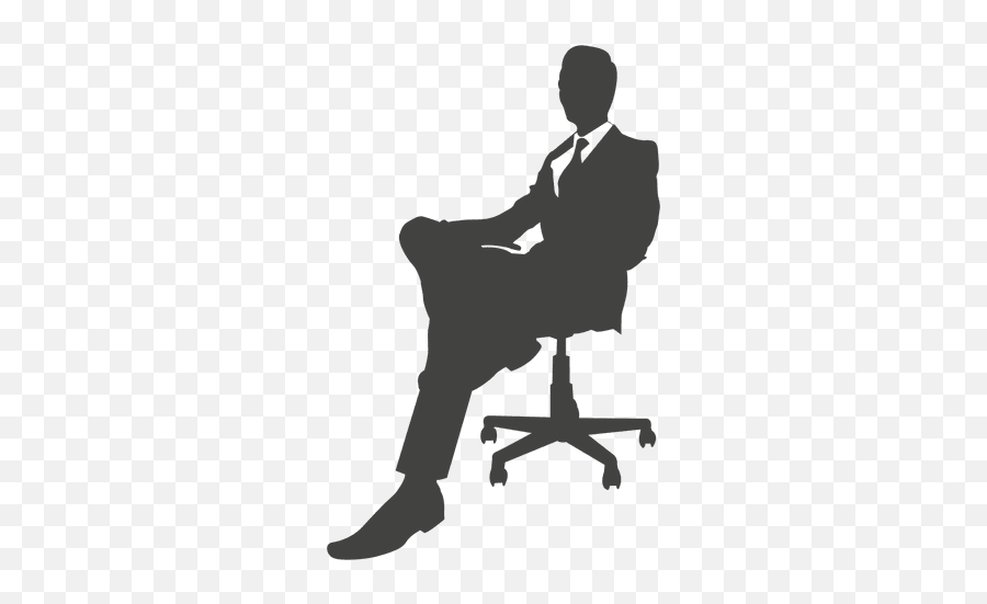 Download Free Png Relaxing Businessman On Chair Emoji,Businessman Silhouette Png