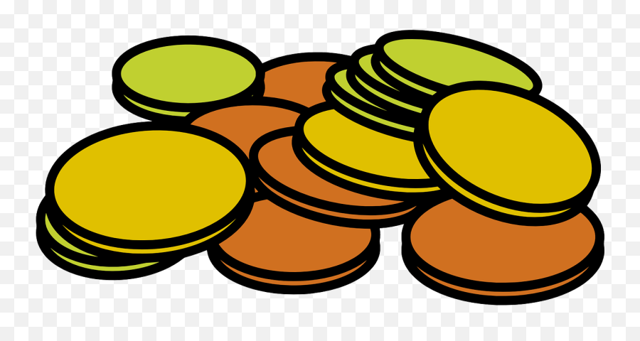 Coin Clipart For Teachers Free - Gambar Animasi Uang Logam Emoji,Coins Clipart
