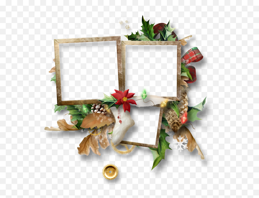 Christmas Picture Frame Holly For Christmas Border For Emoji,Christmas Holly Border Png