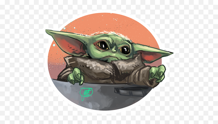 Star Wars Baby Yoda - Cute Baby Yoda Png Emoji,Yoda Png