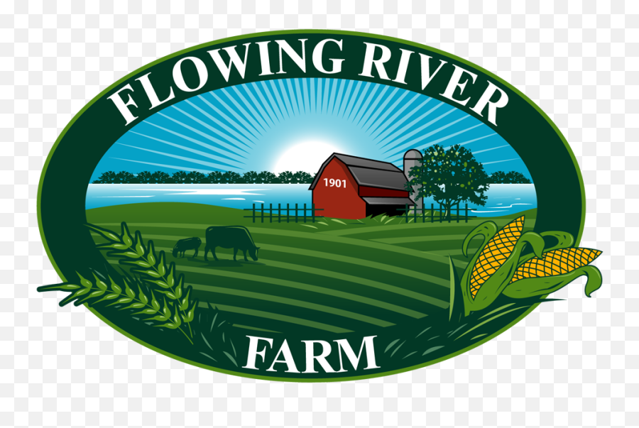 Flowing River Farm - River Farm Logo Emoji,Farm Logos