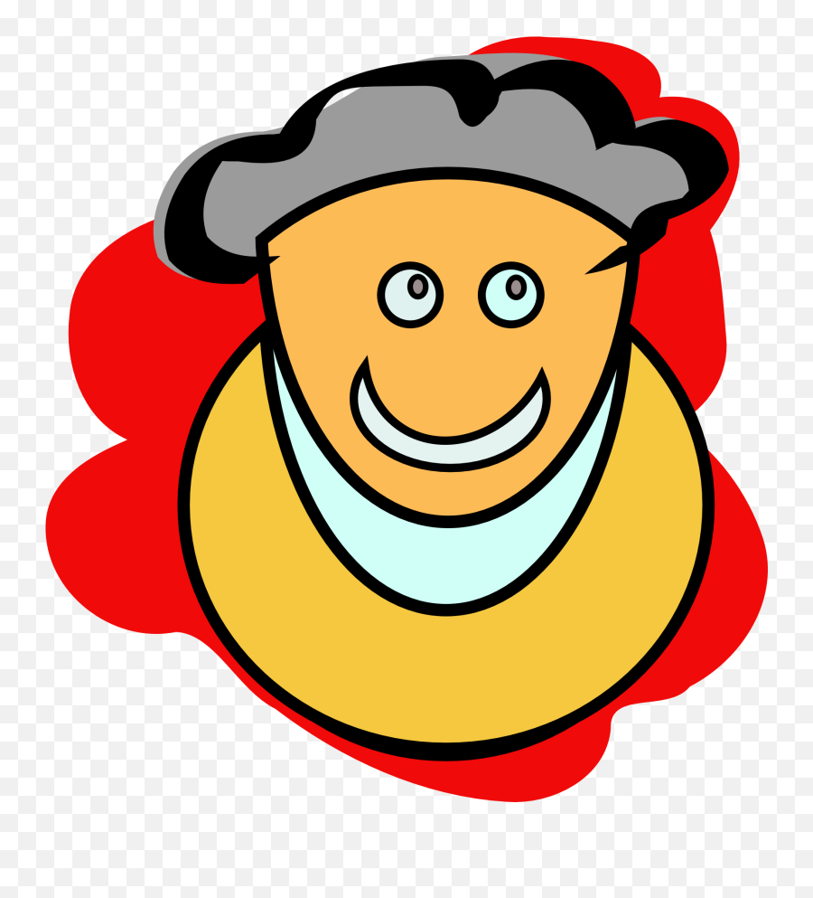 Man Person Smiling Drawing - Clip Art Emoji,Human Clipart
