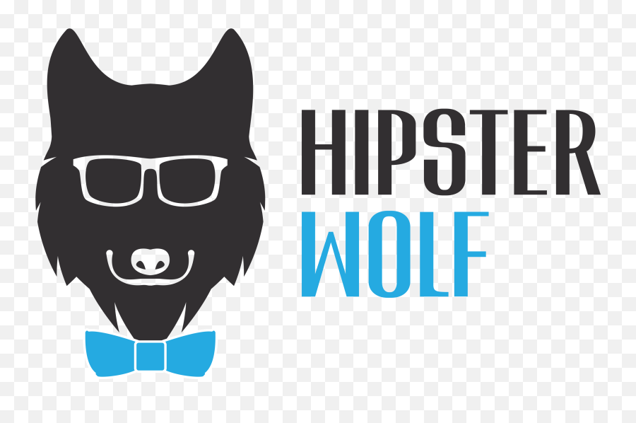 Hipster Wolf Clothing Hipster Wolf Clothing Logo - Hipster Wolf Logo With Glasses Emoji,Hipster Logo