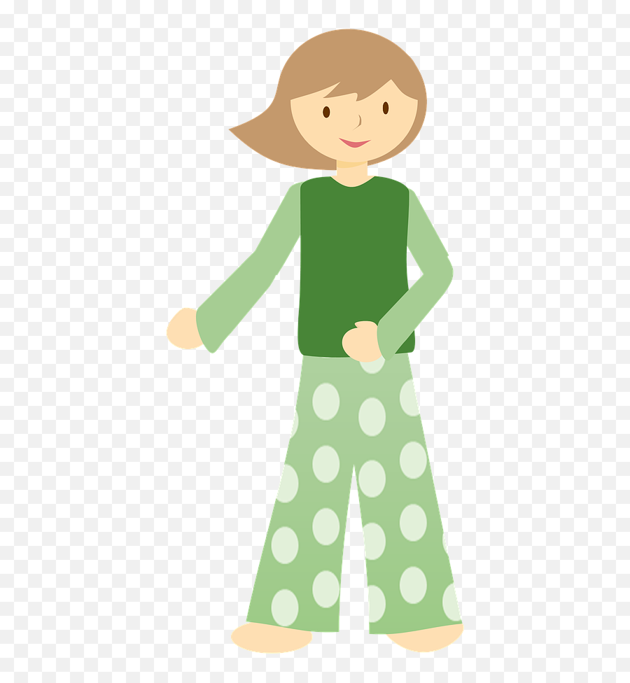 Pajama Clipart Babygrow Pajama - Girl In Pyjama Clipart Emoji,Pajama Day Clipart