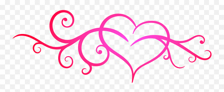 Similiar Heart Flourish Clip Art Black - Heart Clip Art For Photoshop Emoji,Flourish Clipart