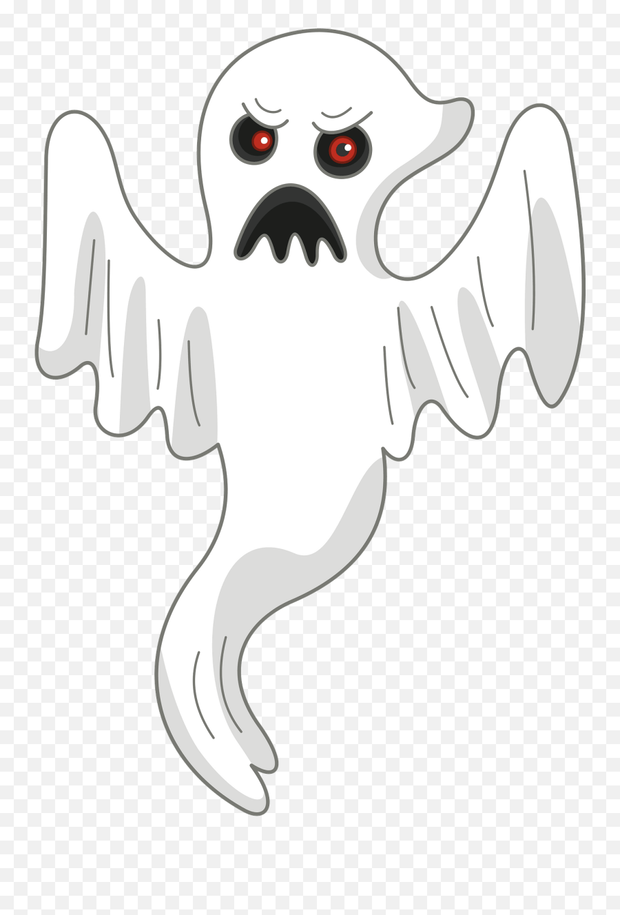 Ghost Clipart - Ghost Emoji,Cute Ghost Clipart