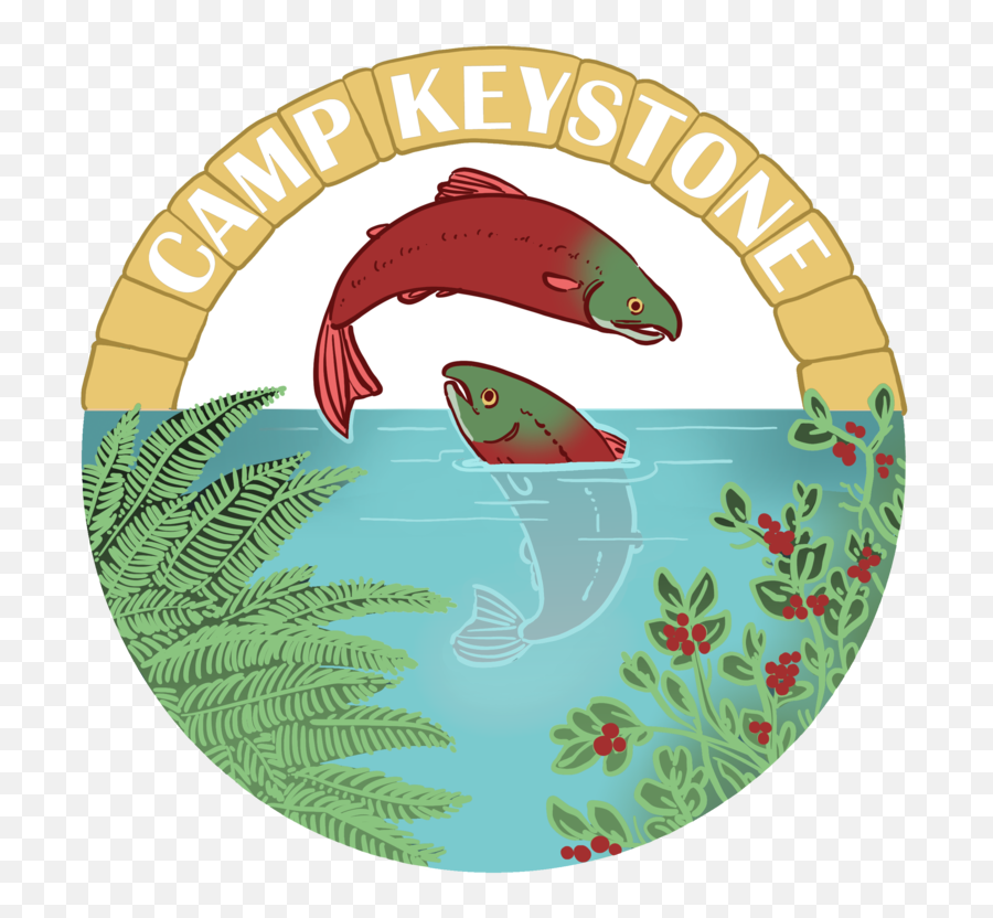 Camp Keystone Nooksack Salmon Emoji,Keystone Logo