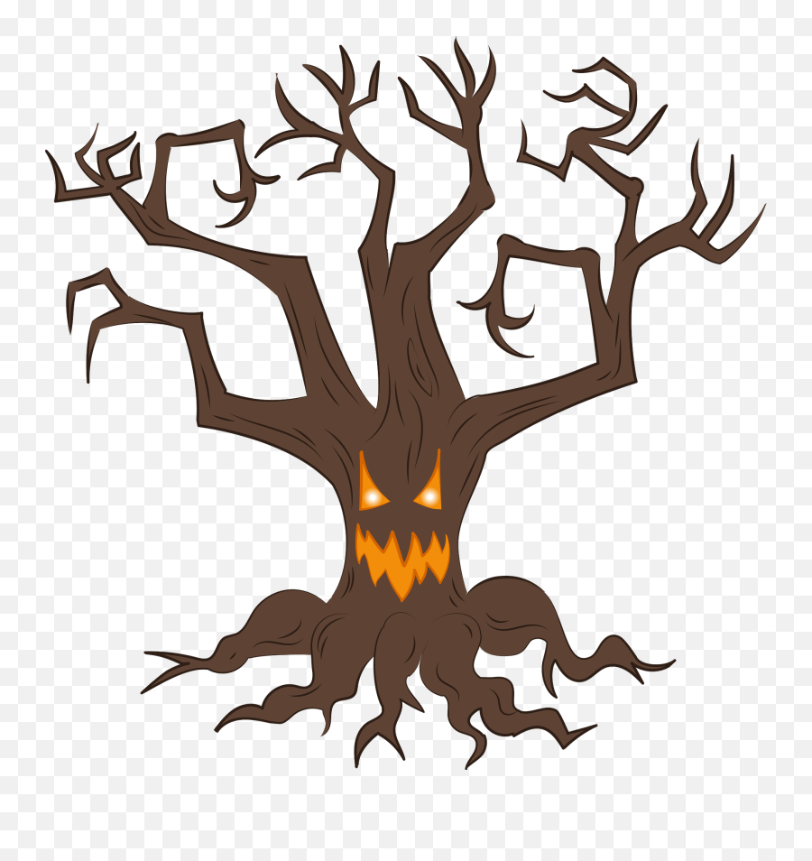 Haunted Tree Clipart Free Download Transparent Png Creazilla - Transparent Haunted Tree Clipart Emoji,Tree Clipart Free