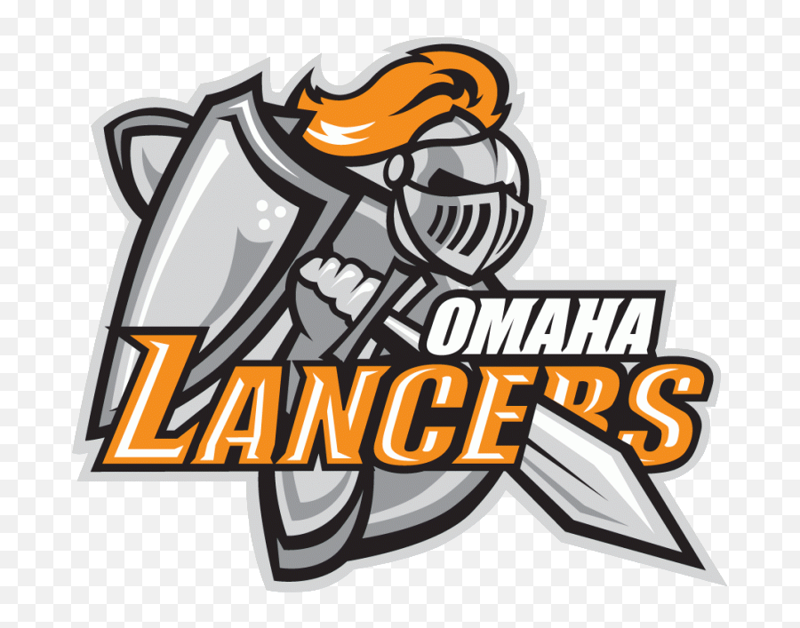 Omaha Lancers Logo Ushl Hockey Logos Sports Logo - Omaha Lancers Emoji,Horse Racing Logo