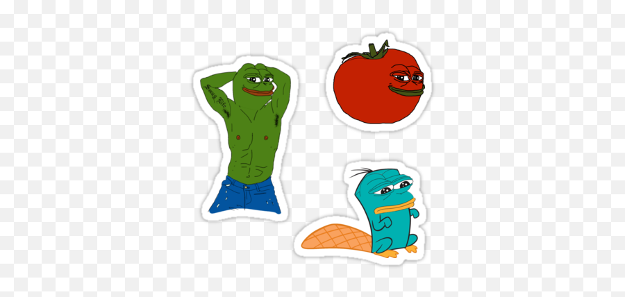 Pin Op Pepe Stickers - Frog Pic Meme Emoji,Dickbutt Png