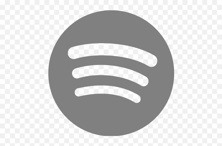Gray Spotify Icon - Blue Spotify Logo Emoji,Spotify Logo