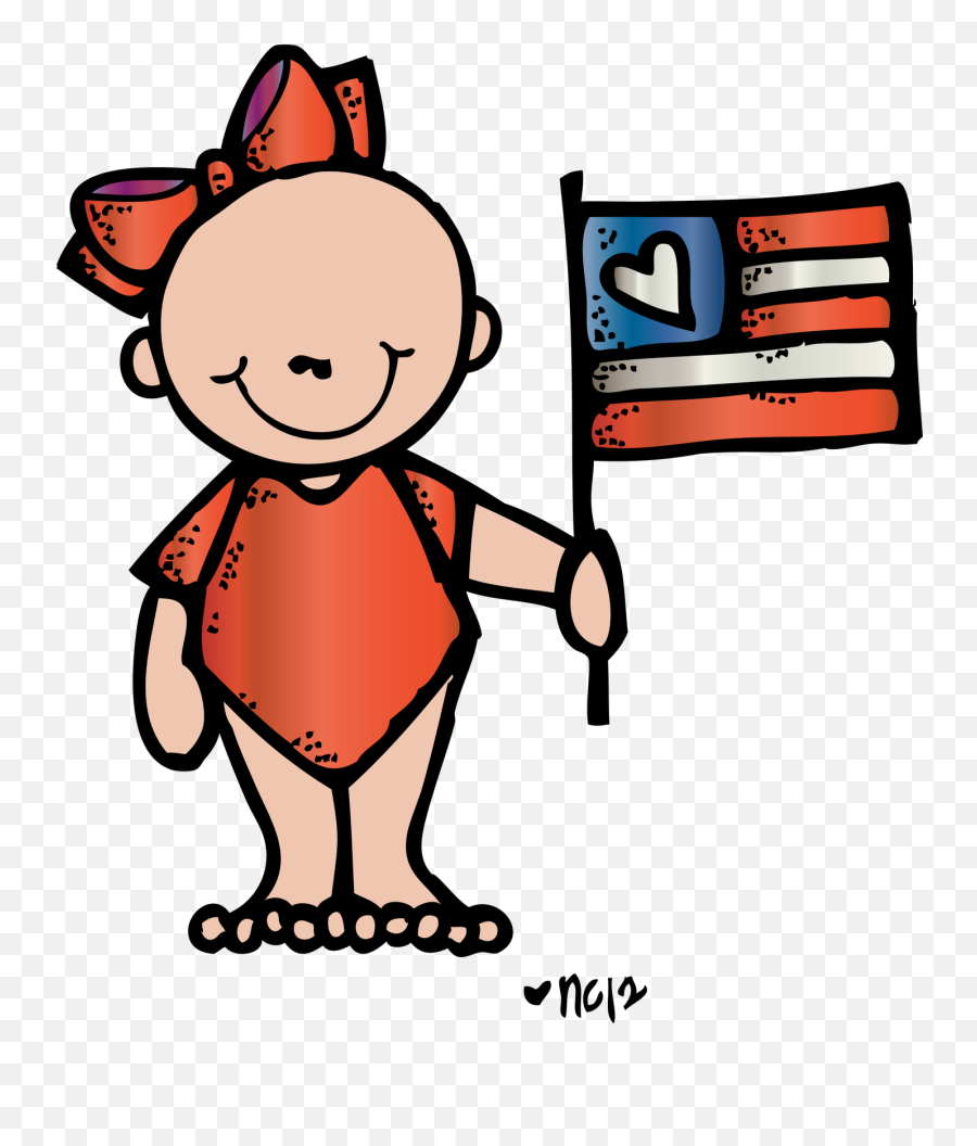 Patriotic Clipart Melonheadz - Dibujos Sobre El Dia De La Independencia Emoji,Melonheadz Clipart