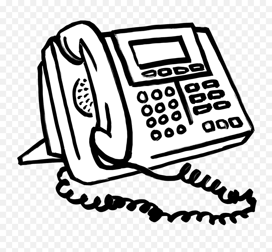 Telephone Clipart Office Phone - Telephone Line Animation Emoji,Telephone Clipart