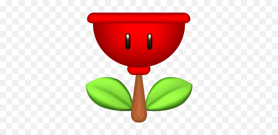 Plunger - Super Mario Fire Flower 347x358 Png Clipart Emoji,Flower Power Clipart