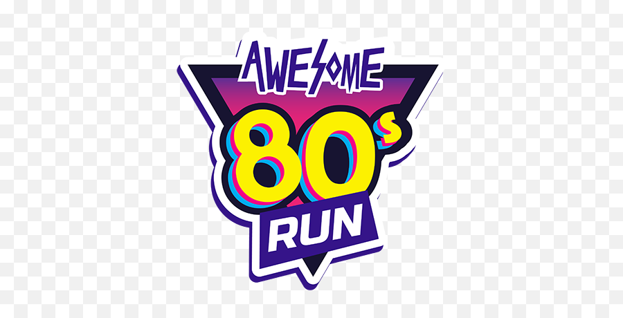 Awesome 80s Run Emoji,80s Logo